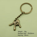 Metal I Love You Hand Gesture Keychain Couple Gift view 2
