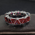 Luxury Titanium Zircon Full Pave Ring For Women, Party Birthday Gift Fashion Jewelry Accessory view 7