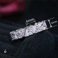 Luxury Titanium Zircon Full Pave Ring For Women, Party Birthday Gift Fashion Jewelry Accessory view 3
