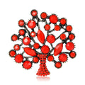Alloy Turquoise Money Tree Brooch Pin For Suits And Lapels view 5