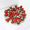 Alloy Turquoise Money Tree Brooch Pin For Suits And Lapels view 3