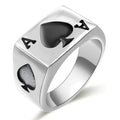 Unisex Playing Card Design Ring, European American Trendy Fashion Personality Jewelry view 5