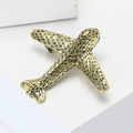 Smooth Alloy Airplane Brooch Pin For Suits And Coats view 3
