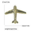 Smooth Alloy Airplane Brooch Pin For Suits And Coats view 6