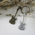 Metal Guitar Pendant Keychain For Bag Charm Gift view 3