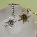 Metal Ocean Starfish Sea Urchin Keychain Bag Charm Gift view 4