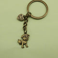 Metal Puppy Dog Keychain For Bag Charm Gift view 6