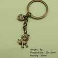 Metal Puppy Dog Keychain For Bag Charm Gift view 2