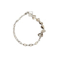 Metal Shell Chain Linked Earrings Bracelet Necklace Jewelry Set, Fresh Vacation Style view 5