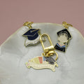 Zinc Alloy Graduation Cap Keychain Student Gift Key Ring view 3