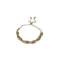 Dopamine Colorful Rhinestone Copper Bangle Light Luxury Fashion Ring Design Bracelet view 5