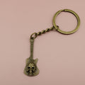 Metal Skull Guitar Keychain Bag Charm view 6