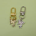 Zinc Alloy Butterfly Keychain For Bag Charm Gift view 1