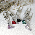 Zinc Alloy Crystal Sparrow Keychain Bag Charm Gift view 3