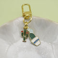 Zinc Alloy Cactus Keychain Key Ring Bag Charm Gift view 4