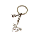 Metal Unicorn Dinosaur Keychain Bag Charm Gift view 5