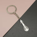 Metal Guitar Keychain Bag Charm – Gold view 1