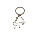 Metal Horse And Rabbit Keychain Bag Charm Gift view 5