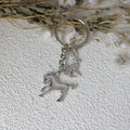 Metal Horse And Rabbit Keychain Bag Charm Gift view 2