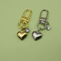 Zinc Alloy Heart Clasp Keychain For Bag Charm Gift view 1