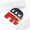 Alloy Elephant Lapel Brooch Pin For Men And Women view 2