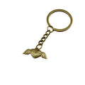 Zinc Alloy Friendship Heart Wings Keychain Bag Charm Gift view 5