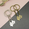 Crystal Heart Puzzle Letter Keychain Couple Gift view 1