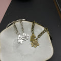 Crystal Heart Puzzle Letter Keychain Couple Gift view 4