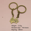 Crystal Heart Puzzle Letter Keychain Couple Gift view 2