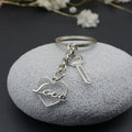 Metal Heart Key Keychain For Romantic Gift Bag Charm view 4