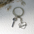 Metal Heart Key Keychain For Romantic Gift Bag Charm view 2