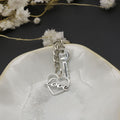 Metal Heart Key Keychain For Romantic Gift Bag Charm view 3