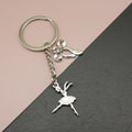 Metal Ballet Bow Keychain For Bag Charm Gift view 1