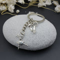 Metal Ballet Bow Keychain For Bag Charm Gift view 4
