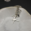 Metal Ballet Bow Keychain For Bag Charm Gift view 3