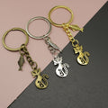 Zinc Alloy Cat And Fish Keychain Bag Charm Gift view 1