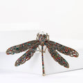 Metal Alloy Rhinestone Dragonfly Brooch For Women's Suits And Cardigans view 2