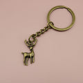Metal Geometric Deer Keychain Bag Charm view 6