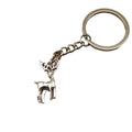 Metal Geometric Deer Keychain Bag Charm view 5