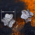 Lucky Clover Flower Plant Stud Earrings For Women, Sweet Delicate European Style Ear Jewelry view 4