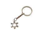 Metal Hexagram Star Keychain Bag Charm for Keys and Gifts – Gold view 5