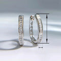 European Fashion Geometric Ear Cuff Earrings For Women With Inlaid Zircon Hoop Jewelry view 4