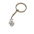 Zinc Alloy Crown Heart Letter Keychain Gift Key Ring view 5
