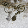 Zinc Alloy Crown Heart Letter Keychain Gift Key Ring view 3