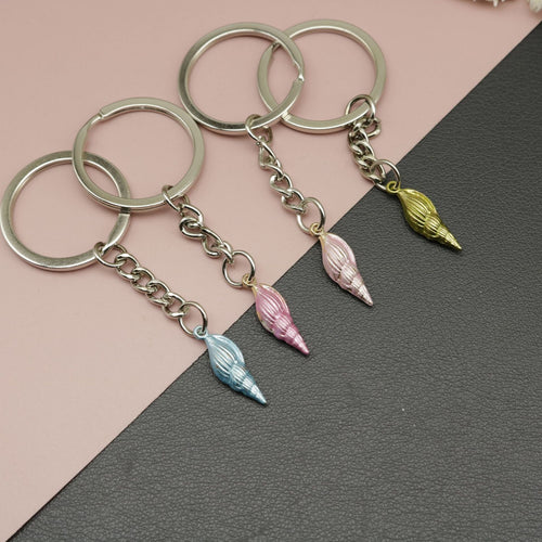 Zinc Alloy Conch Shell Keychain For Ocean Gift