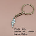 Zinc Alloy Conch Shell Keychain For Ocean Gift view 2