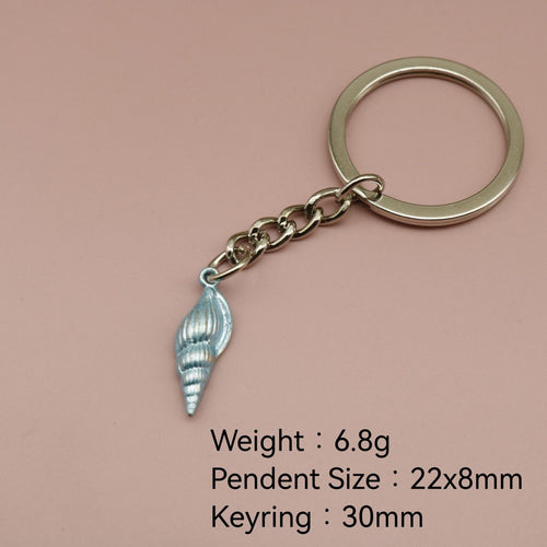 Zinc Alloy Conch Shell Keychain For Ocean Gift