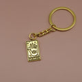 Metal Tarot Card Fortune Keychain Gift view 6