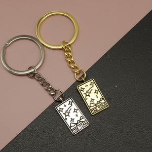 Zinc Alloy Tarot The Star Keychain Gift For Bag Charm