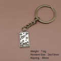 Zinc Alloy Tarot The Star Keychain Gift For Bag Charm view 2